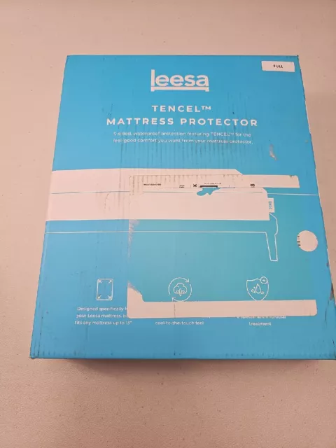 Leesa 5-Sided Tencel Mattress Protector FULL Cover Antimicrobial Waterproof