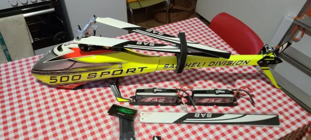 Elicottero Rc SAB Goblin 500 Sport Completo Di Elettronica