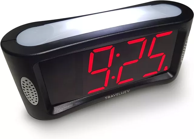 HOME LED Digital Alarm Clock - Mains Powered, No Frills Simple Operation Alarm