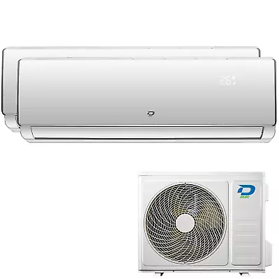 Condizionatore Climatizzatore Diloc Sky Dual Split Inverter R-32 9000+12000 BTU