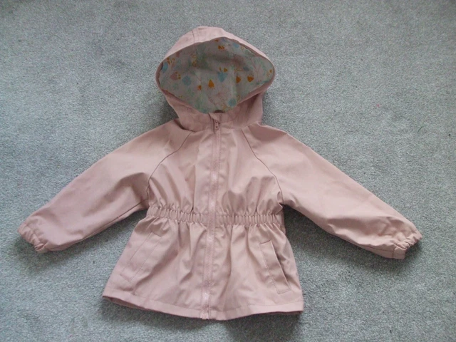 NUOVO NON INDOSSATO. CAPPOTTO BAMBINA BAMBINA GIACCA A VENTO ETÀ 11⁄2 - 2 anni NOCE MOSCATA MAI INDOSSATO.