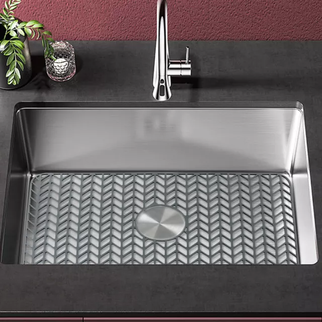 Kitchen Silicone Sink Protector Non-Slip Sink Mat Pad Drain Protector 26x14in