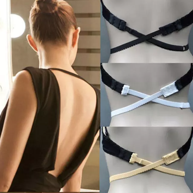 1Pcs Low Back Backless Bra Strap Sexy Adjustable Bra Invisible Extender Hook Acc