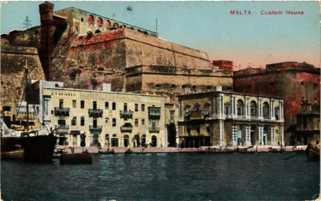 CPA AK MALTA-Custom House (239973)