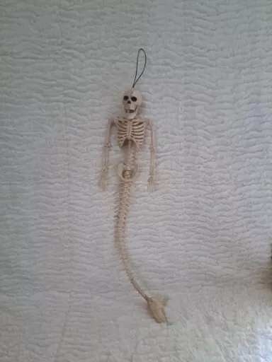 Mermaid Skelton Hanging Halloween Decoration 21" Long