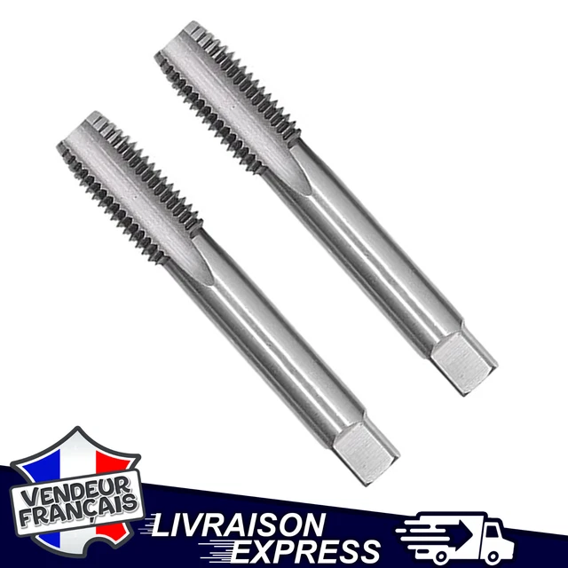 Lot De 2 Tarauds à Main M9 X 1.0 En Acier 9Si-cr, Neufs Sous Garantie 2 Ans