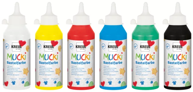 250 ml Mucki Bastelfarbe Malfarbe Farbe Kinder