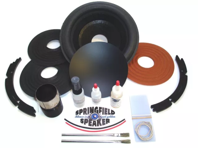 Complete Alpine Type R 10D4 Recone Kit - Dual 4 Ohm - Incl Adhesives