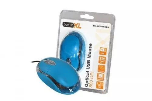 Souris optique BASIC XL - USB 2.0, bleu   NEUF