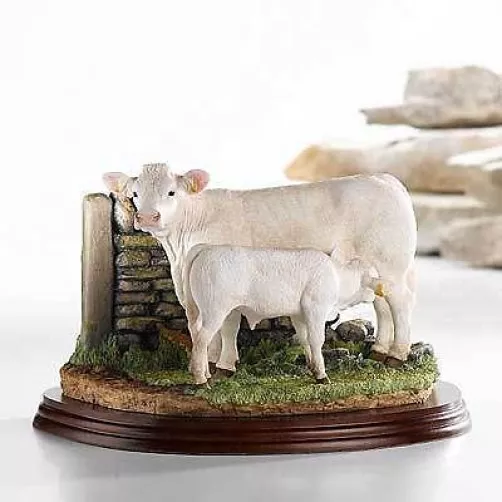 Border Fine Arts : A9631 Charolais Cow & Calf