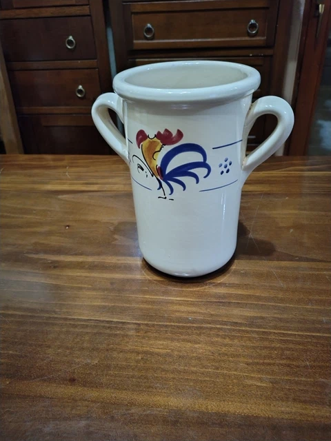 Mantequera De Cerámica Blanca Y Roja Con Motivo De Pájaro - Apta Para Lavavajillas, Ideal Como Regalo