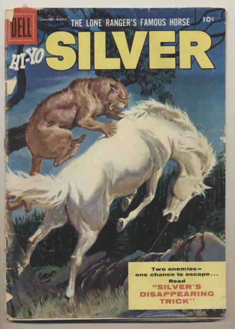 Hi-Yo Silver #17 Dell Comics Jan. - Mar. 1956 GD 2.0 Lone Ranger's Famous Horse