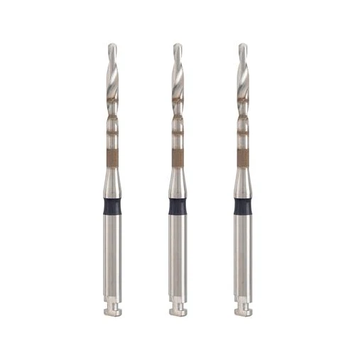 Coltene Whaledent P8245 ParaPost Taper Lux Drills Blue Black 3/Pk