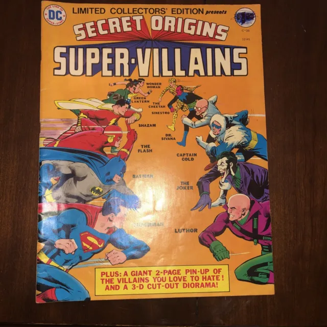 DC Secret Origins,  1975 limited ed. Pen Mark On Price, Free  Shipping.