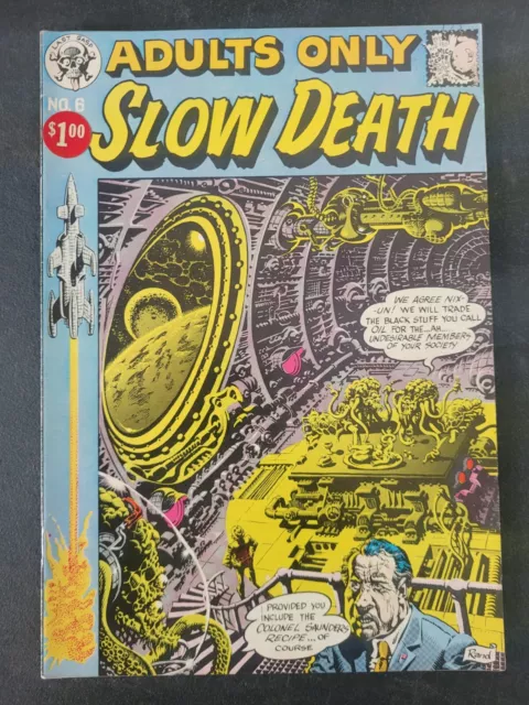 Slow Death #6 (1974) Last Gasp Comics Comix Charles Dallas Indy Classic!