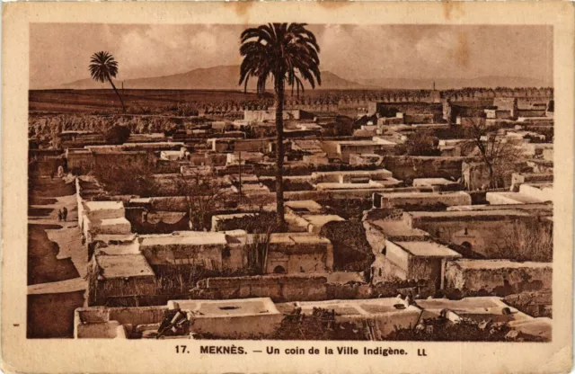 CPA AK MEKNES - Un coin de la Ville Indigene MAROC (796587)