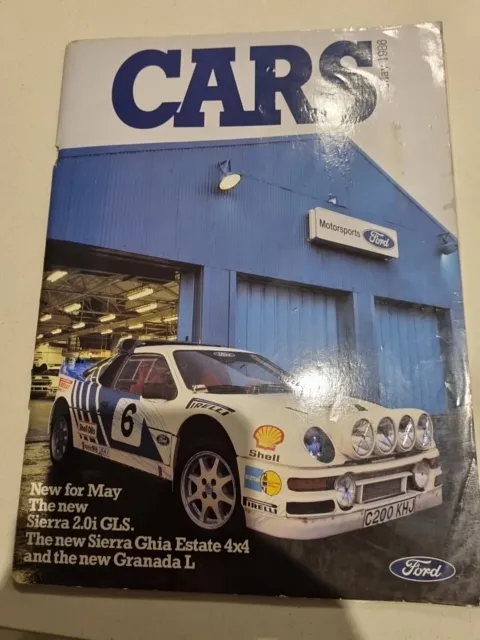 FORD Cars May 1986 Sales Brochure In Good condition