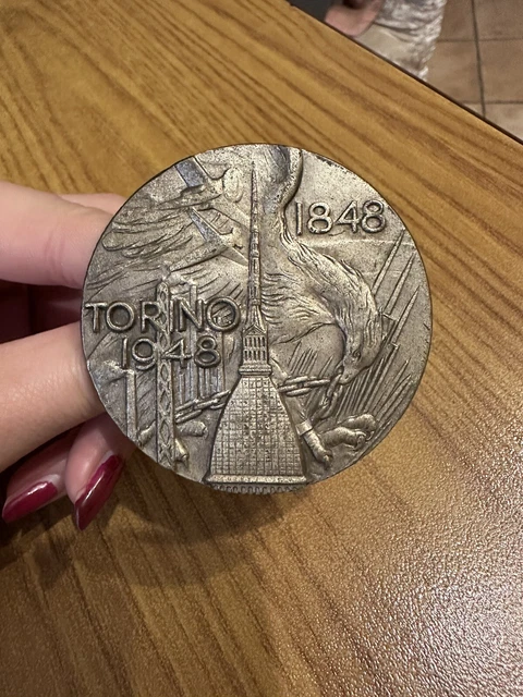 Medal Uniface Torino 1848 - 1948 Py