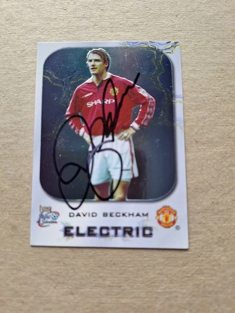 Carte David Beckham Manchester United - Futera Electric 1999-2000 - Non Gradée