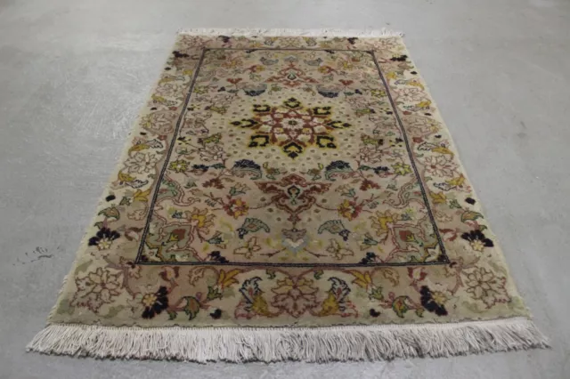 Antike Handgeknüpfter Perser tabriz Teppich 90 x 63 cm