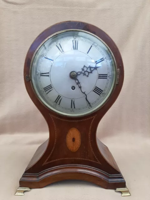 Very Large Antique Chain Driven Fusee Balloon Clock For Tlc