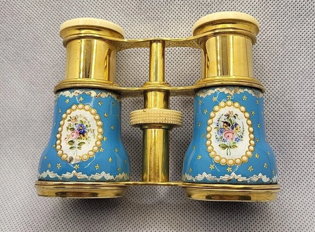 Ancienne mini Paire de Jumelles de Théâtre avec étui
