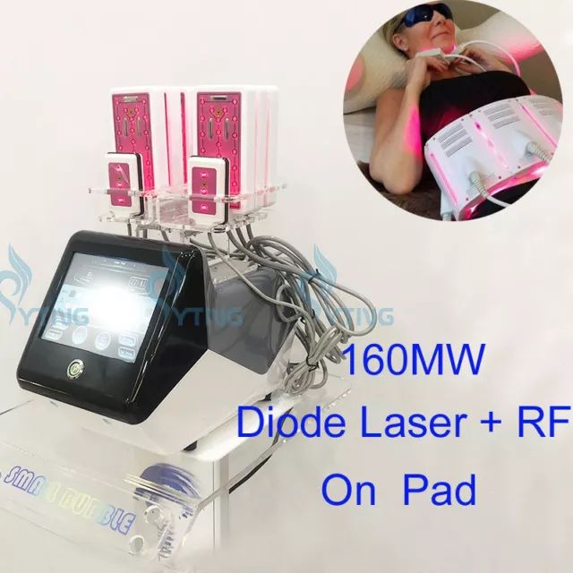 650nm & 980nm diode laser machine body lipo massage radio frequency