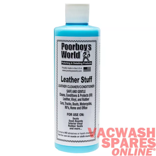 Poorboys Leather Stuff 473Ml - Leather Conditioner & Protector - Original Finish