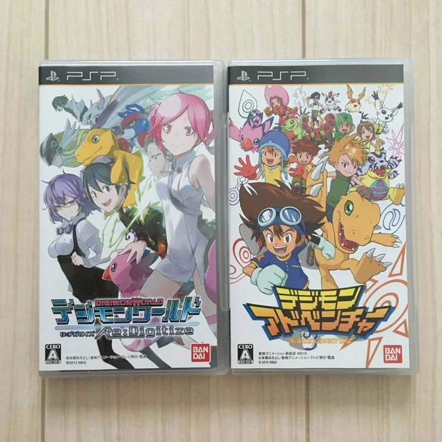 PSP DIGIMON ADVENTURE World & Re Digitize 2 set Japan PlayStation ...