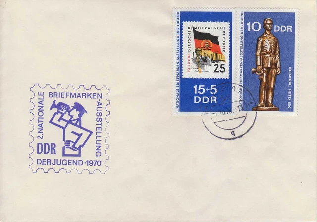 DDR MiNr.: 1613 / 1614  FDC Nationale Briefmarkenausstellung der Jungend