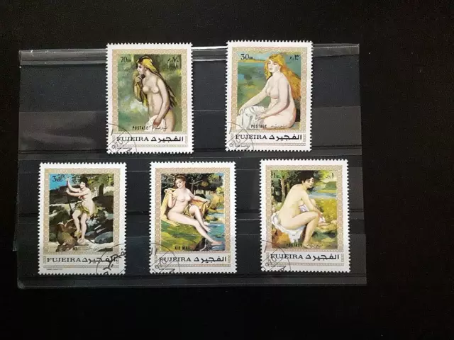 Superbe Serie Complete De Timbres Obliteres :  Peintures, Nues