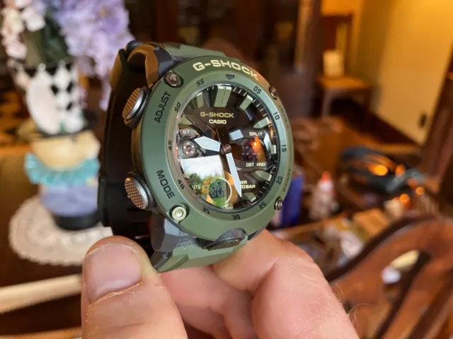 G-Shock Casio Ana-Digi Carbon Core Guard Camo Green Watch GA2000SU-3A