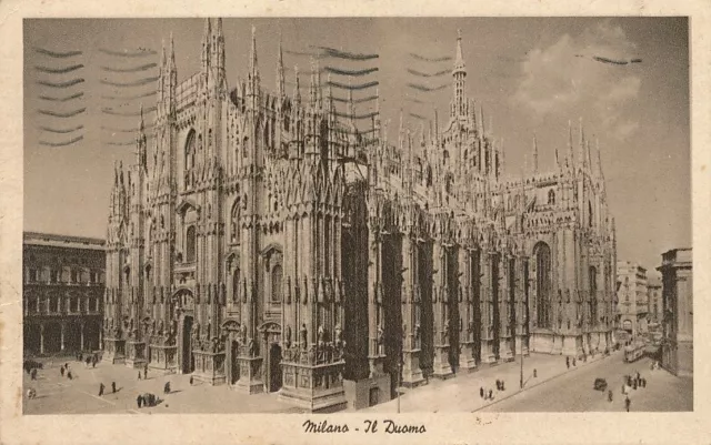 Cartolina Paesaggistica Lombardia Milano Il Duomo Viaggiata Anno 1946