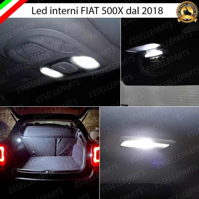 Kit Led Interni Fiat 500X Dal 2018 + Conversione Completa 6000K Bianco Canbus