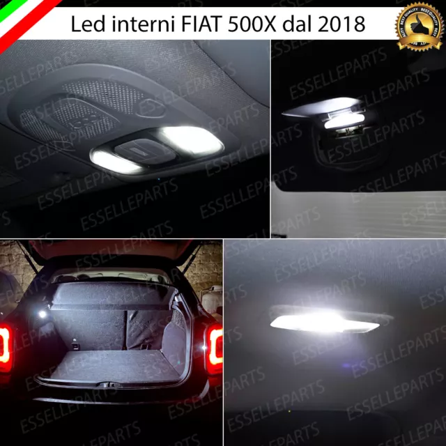 Kit Led Interni Fiat 500X Dal 2020 + Conversione Completa 6000K Bianco Canbus