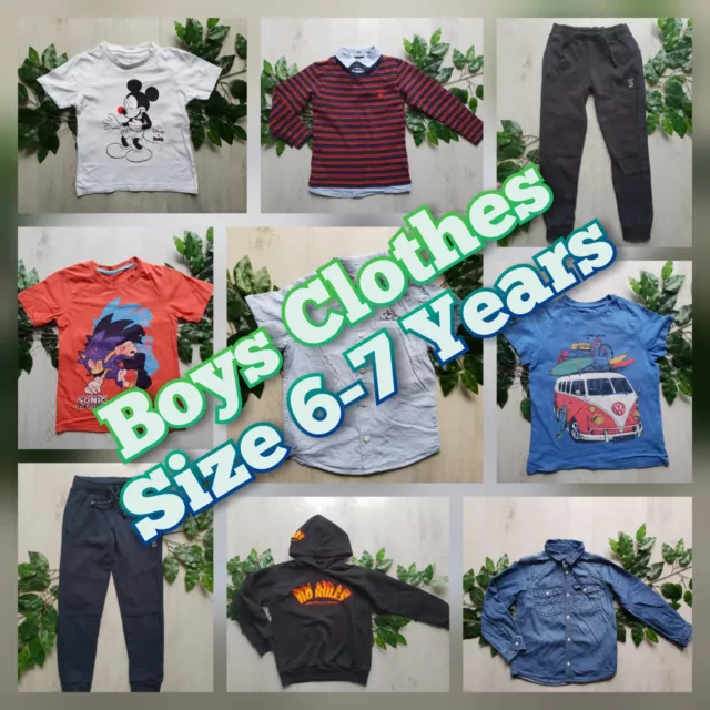 Boys Clothes Build Make Your Own Bundle Job Lot Size 6-7 years Jeans T-Shirt