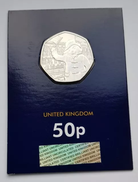 Royal Mint 2018 Paddington Bear at Buckingham Palace BU 50p Coin Change Checker