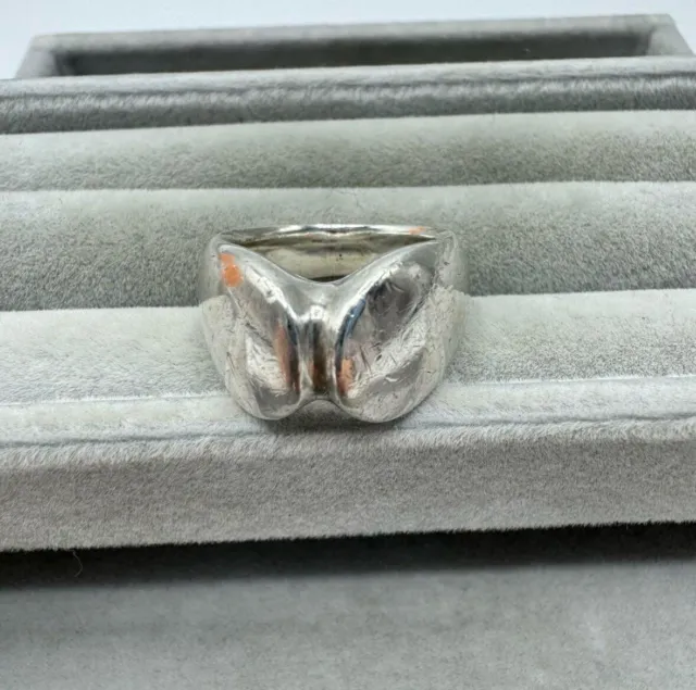 Georg Jensen Ring Sterling Silver 925 Denmark 100 Beautiful Size 7.25 Japan 2635