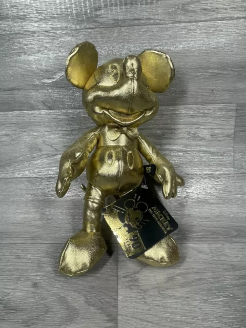 Mickey mouse gold plush 90th anniversary deals