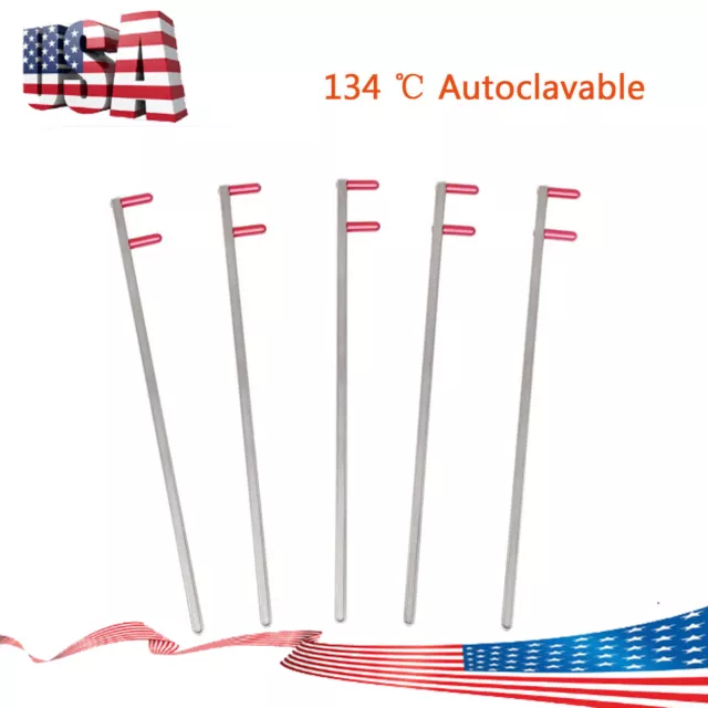5Pcs Dental XCP X Ray Holder Bite Bitewing Indicator Metal Bar Arm Red 134 ℃ USA