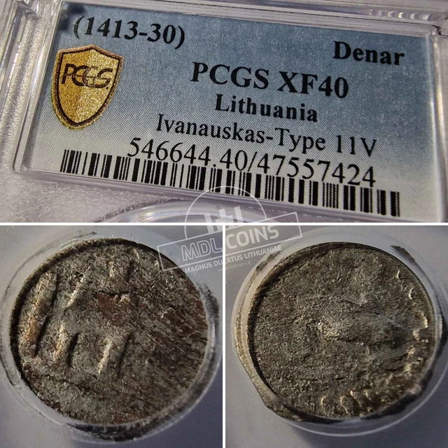 Lithuania - Vytautas Magnus - Denar - 1413-1430 year - PCGS XF40