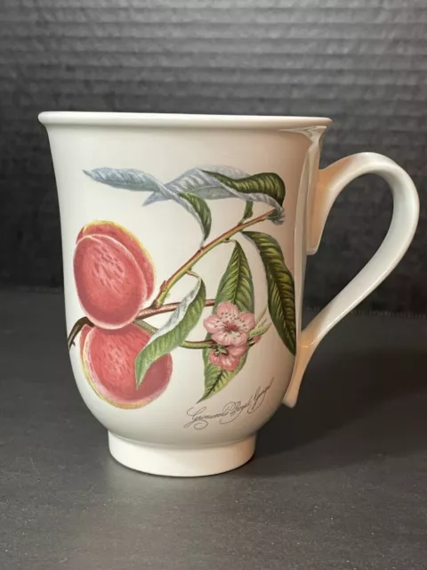 Portmeirion Pomona Grimswood’s Royal George Peach Fruit Coffee Cup Footed Mug