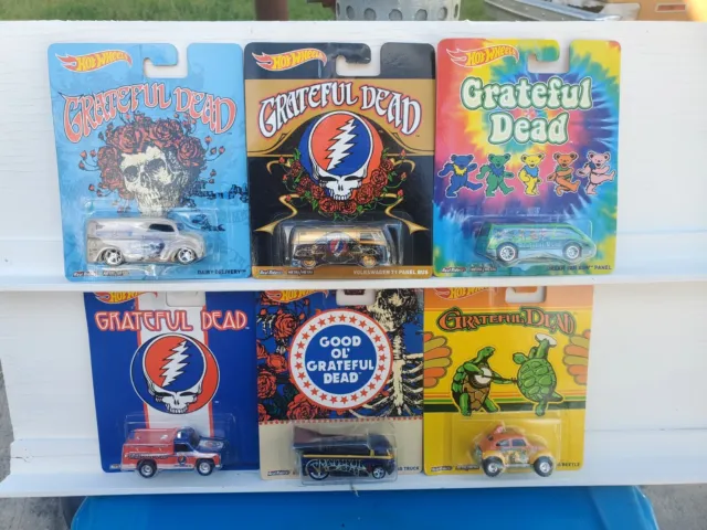 Hot Wheels Greatful Dead 6 car set 2013