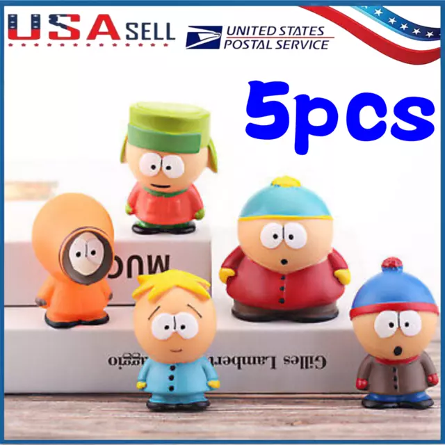 5pcs/set South Park Characters Kenny Stan Eric Action Figure Doll Set Gift Toys