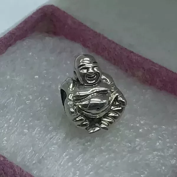 Pandora " Smiling Buddha Meditation ” Sterling Silver S925ale , Charm A49-7