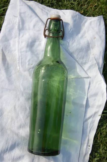 ancienne bouteille Bière Velten 33 cm