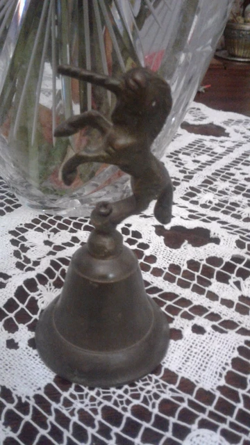 ARALDICA antico  STEMMA  BORROMEO San Carlo  campanella BRONZO