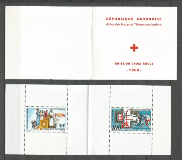 Gabon 1968 - National Red Cross - Souvenir Sheet n° 10 MNH ** YT 9€