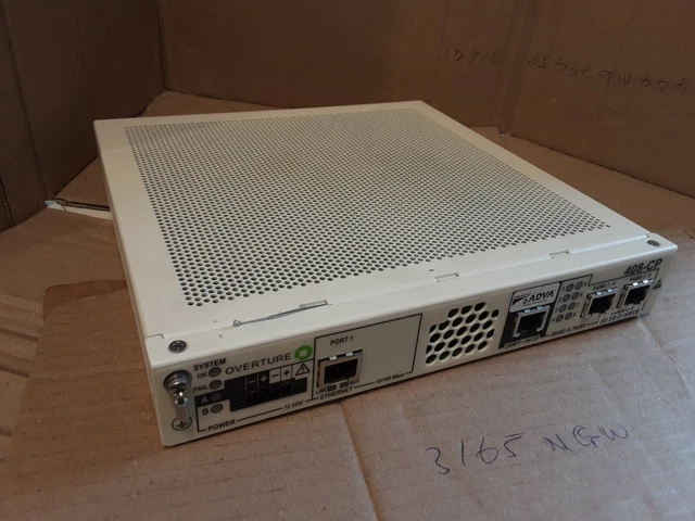 Modem Overture HN408-CP-1E Haute Vitesse – Montage En Rack Avec Bloc UK – Matériel Réseau Décommissionné