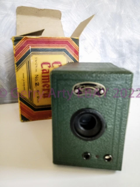 CAJA DE CORONA VERDE No. CÁMARA DE PELÍCULA DE 2 ROLLOS EMBALAJE ORIGINAL